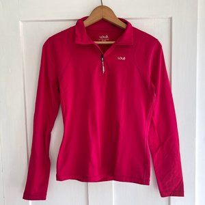 Lole Pink Quarter Zip Fleece